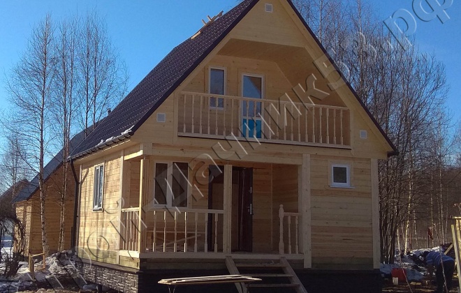 1 брусовая баня  б-9, 6×6, 63 м², московская область, клинский район, деревня масюгино  (3)
